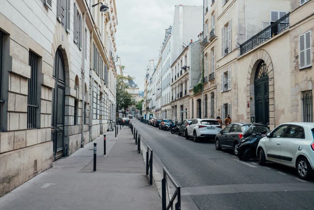 Rue située à Paris