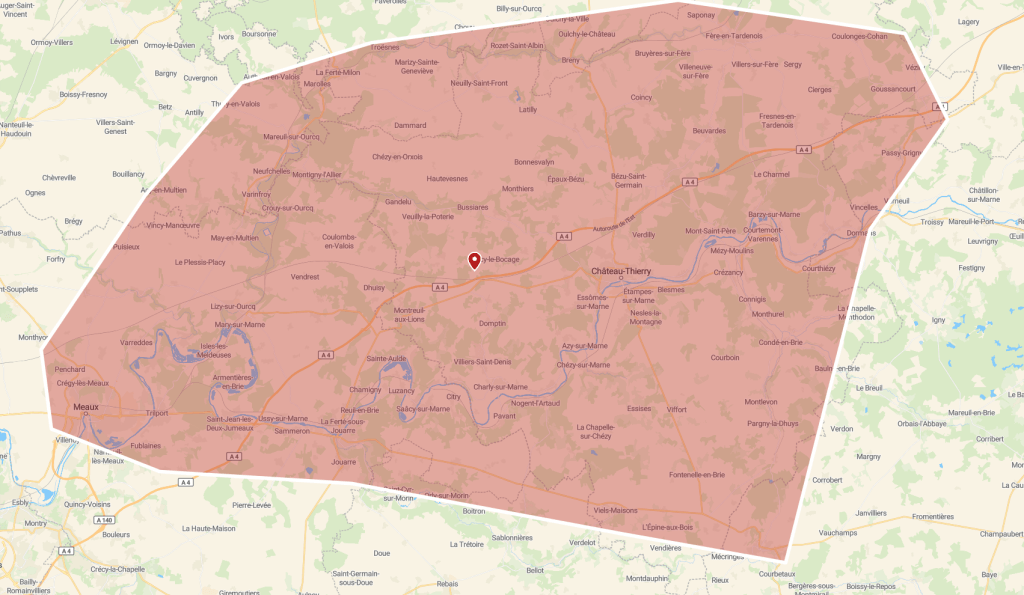 zone d'intervention en dans l'Aisne et la Seine et Marne